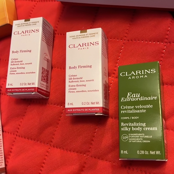 Clarins Cloth Tote Bag & Samples Lot - Picture 4 of 6